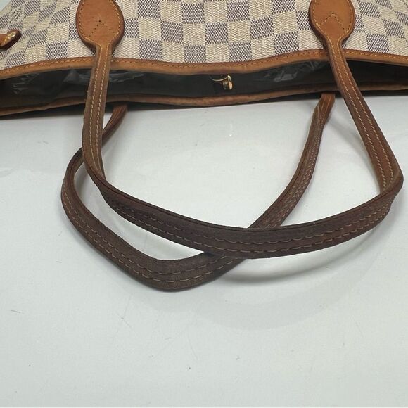 Authentic Louis Vuitton Damier Azur Neverfull MM Tote Bag - Picture 14 of 15